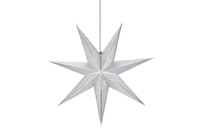 Obrázek produktu pro MARKSLÖJD Závěsná hvězda Glitter Ø45cm stříbrná