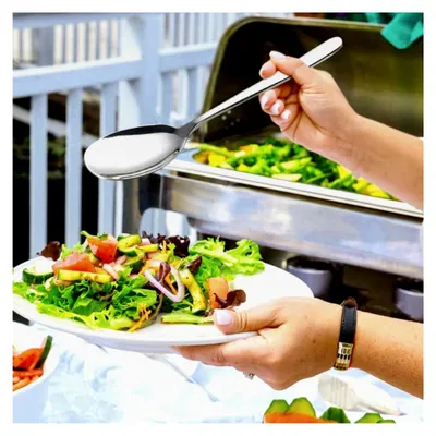 Produktbild von 6-teiliges Set Servierlöffel aus Edelstahl für Buffets