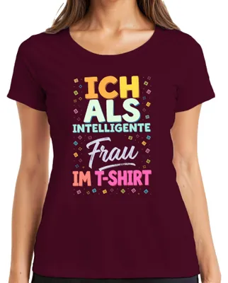 Obrázek produktu pro Tričko pro ženy s vtipným karnevalovým nápisem, Burgundy, 3XL