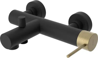 Immagine prodotto di Miscelatore per vasca ULTRASAN, nero opaco/oro opaco