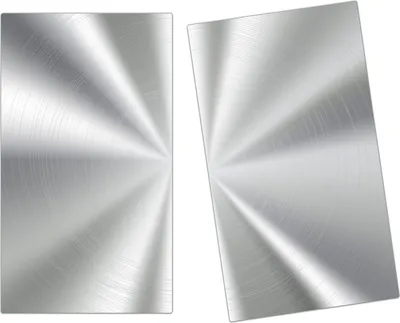 Produktbild von Spritzschutz Herdabdeckplatte Schneidebrett aus Glas Illustation auf Metall 2-Teilig (60x52cm)