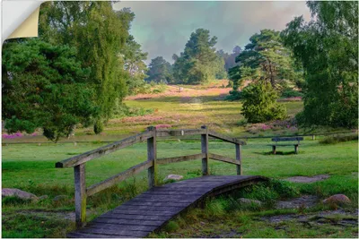 Produktbild von ARTland Wandbild, selbstklebend Lüneburger Heide Größe: 30x20 cm