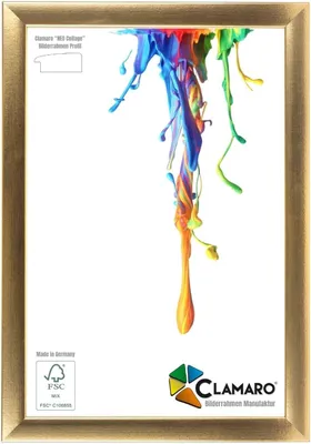 Produktbild von Bilderrahmen Gold 53G Neo Collage CLAMARO nach Maß modern Holz, Größe:120x70