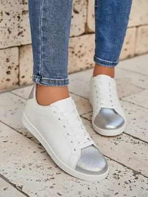 Obrázek produktu pro Dámské tenisky Royalfashion Calista stříbrno-bílé stylové , velikost 39