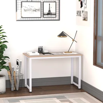 Produktbild von Sweiko Schreibtisch Küchentisch Computertisch Arbeitstisch PC-Tisch Bürotisch Arbeitstisch für Zuhause MDF Weiß 120 x 60 x 76 cm
