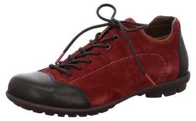 Produktbild von Think! Schnürschuh Kong aus Ledermix, Größe 42, weite Passform, Korkfußbett, rutschhemmende Sohle