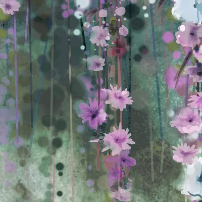 Produktbild von Fototapete 2519N-81 Digitaldruck Blumen Floral 1.5 x 2.7 m Erismann Zooom Violett