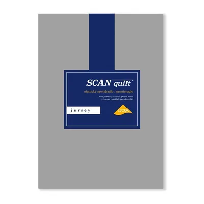Obrázek produktu pro SCANquilt prostěradlo JERSEY ELASTIC LYCRA stř. šedá 95% dlouhovlákná česaná bavlna 5% elastan 180 x 200 cm