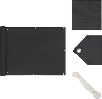 Produktbild von vidaXL Balkonsichtschutz Oxfordgewebe 90x600 cm Anthrazit -  Sonnenschirme & Sonnenschutze