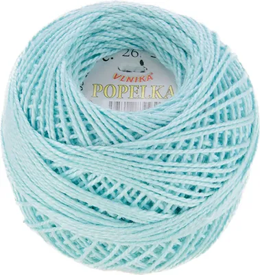 Produktbild von 10g Stickgarn / Häkelgarn Popelka 85m 100% Baumwolle Filethäkeln Sticken Häkeln Farbwahl, Farbe:hellblau