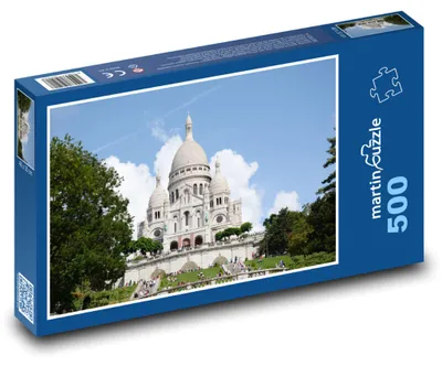 Zdjęcie produktu dla Puzzle 500 Paryż, słynna bazylika na Montmartrze - martinpuzzle