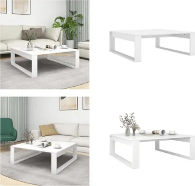 Produktbild von vidaXL Couchtisch Weiß 100x100x35 cm Holzwerkstoff - Couchtisch - Couchtische - Kaffeetisch - Kaffeetische