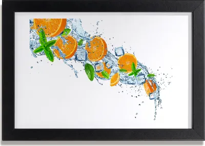 Produktbild von Bild 30x20 MDF-Rahmen, Wandkunst Orangen