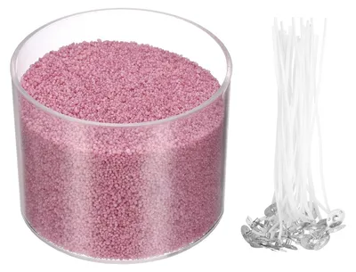 Produktbild von Kerzenwachsperlen, 600 g, 50 Dochte
