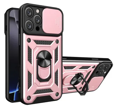 Produktbild von Techsuit Camshield Back Cover Hülle für Apple iPhone 16 Pro - Roségold