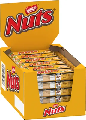 Produktbild von Nestlé Nuts Haselnuss Schokoriegel 24 x 42g