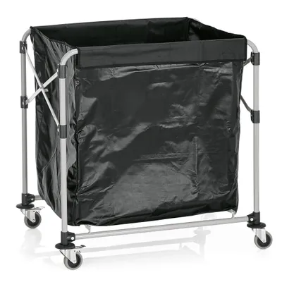 Produktbild von Wäschewagen, Stahl, pulverbeschichtet, 1 Wäschesack, klappbar, 89,5x66x86 cm