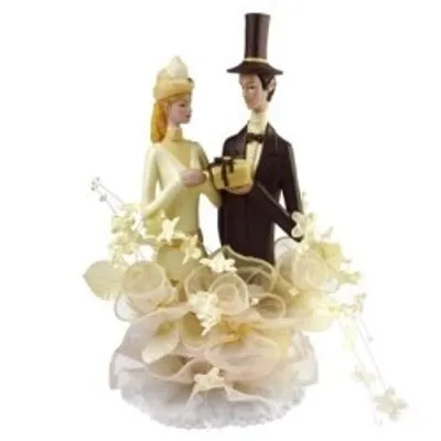 Produktbild von Hochzeitstortenaufsatz weiß - GAY
