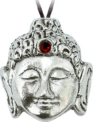 Produktbild von Buddha Kopf Schmuck Anhänger - Buddha - 29x26 mm