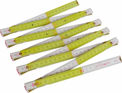 Image de Mètre pliant en bois, 2m