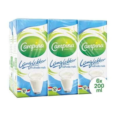 Immagine prodotto di Campina - Melk Campina Langlekker Halfvoon 20cl | 5 pezzi