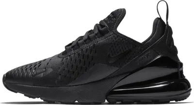 Productafbeelding van Nike Air Max 270 Bg, sportschoenen voor jongens, zwart (Black/Black 001), maat 35.5 EU