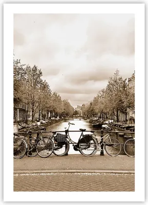 Produktbild von Poster - Poster ohne Rahmen - Kanal Fahrräder Amsterdam Zentrum - 50x70 cm - Wand Bild - Wanddeko - Wandbilder - Kunstposter - Wandposter - Bilder - Kunstdruck - Wandbild - P2XPA50x70-2971