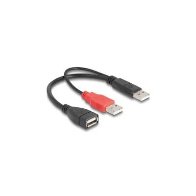 Imagen del producto de Delock - Cable USB - USB, USB (solo alimentación) (macho) a USB (hembra) - USB 2.0 - 23 cm