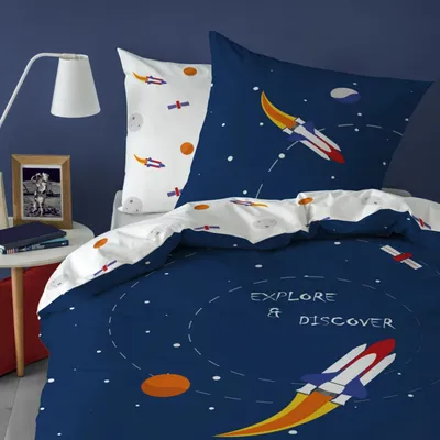 Obrázek produktu pro Sada povlečení s motivem vesmíru, rozměr 135 x 200 cm, pro děti