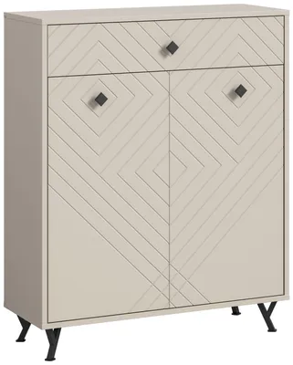 Immagine prodotto di Note scarpiera 2 ante beige opaco.