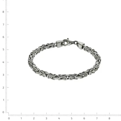 Produktbild von Zeeme Basic Armband Silber 925 poliert Königskette 4mm breit