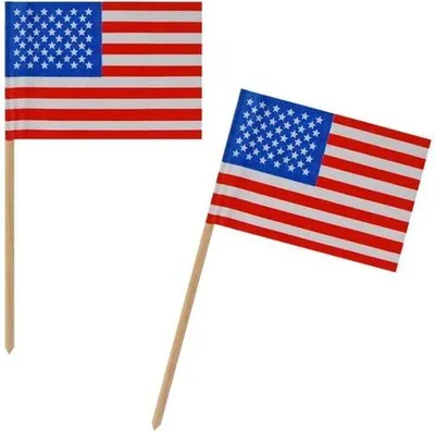 Produktbild von 100x Fahnenpicker "Amerika" 10cm
