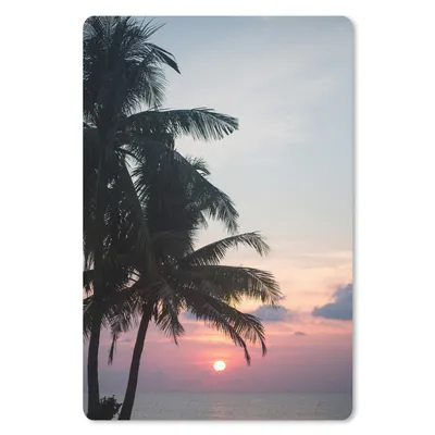 Produktbild von MuchoWow® Mauspad Mousepad Palme - Tropisch - Sonnenuntergang 18x27 cm - Mousepads - Maus Mat - Pad - Mausunterlage
