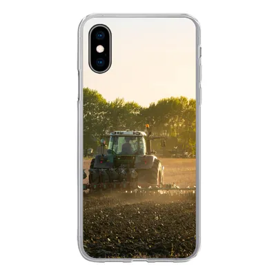Produktbild von MuchoWow® Handyhülle Schutzhülle Hülle für iPhone X Traktor - Vogel - Land Silikon Softcase Handy Hülle - Handyhülle