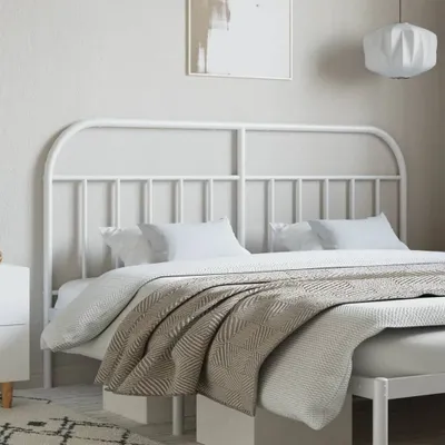 Immagine prodotto di The Living Store Testiera in metallo bianco 150 cm