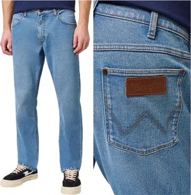Obrázek produktu pro WRANGLER, Pánské džíny, rovný střih, GREENSBORO, W31 L34, Blau, Jeans, baggyjeans, buggy