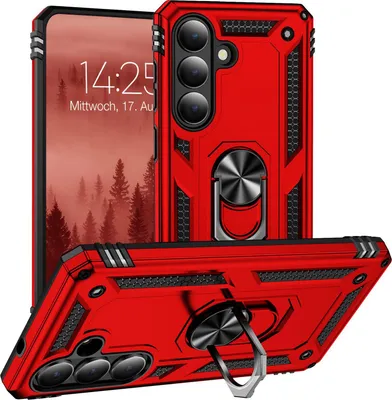 Produktbild von Armor Outdoor Handyhülle für Samsung Galaxy S26 Handy Panzer Case Cover Schutzhülle Farbe: Rot