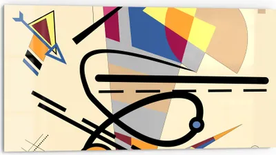 Produktbild von DEQORI Küchenrückwand Glas 80x40 cm 'Dreiecksgebilde' Spritzschutz Bad Rückwand