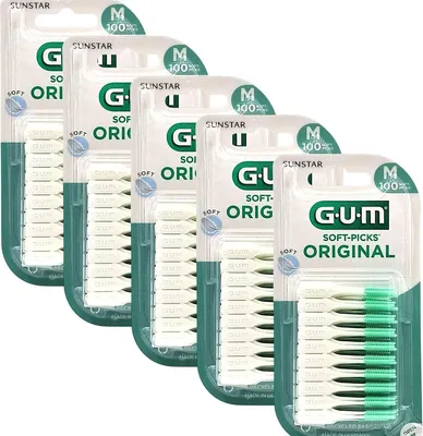 Produktbild von 5x GUM Soft-Picks Original Medium 5x 100 Stück
