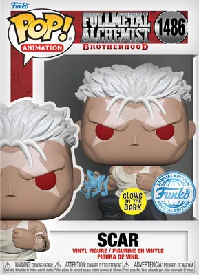 Zdjęcie produktu dla Funko POP Fullmetal Alchemist 1486 Scar glow Special Edition Limitowana Świecąca Figurka Kolekcjonerska