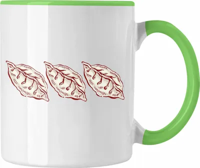 Produktbild von Trendation - Dumpling Tasse Geschenk Gyozas Asiatisch Sushi Liebhaber Geschenkidee 3 Dumplings (Grün)