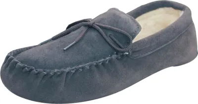 Image de Eastern Counties Leather Moccasins unies avec semelle souple. EL182 (41 EU) (bleu foncé)