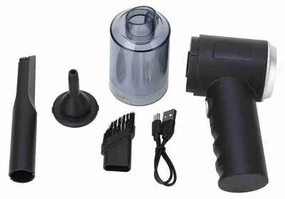 Imagen del producto de Aspiradora portátil, inalámbrica, recargable, con potente función de succión, mini teclado para el hogar, el coche o la oficina