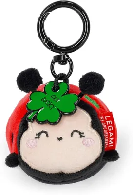 Produktbild von Legami Super Soft! Plush Key Ring Ladybug, Schlüsselanhänger, Glücksbringer, Marienkäfer, SPK0018