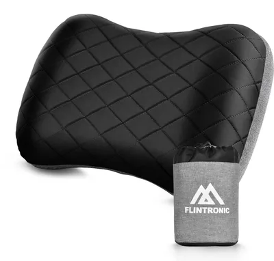 Produktbild von Reisekissen Nackenkissen aufblasbar - Ergonomisch - 46 x 31 x 11 cm - Mit Aufbewahrungstaschen