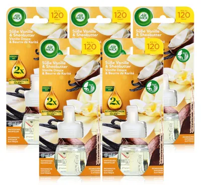 Produktbild von Airwick Aroma-Öl Nachfüller süße Vanille & Sheabutter 19ml Raumduft (5er Pack)