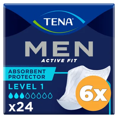 Productafbeelding van 6x Tena Men Active Fit Level 1 (24 stuks)