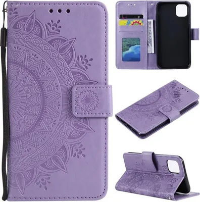 Obrázek produktu pro Pouzdro pro Apple iPhone 11 Pro [5,8 palce] Pouzdro na mobilní telefon Flip Case Cover Mandala Purple