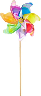 Produktbild von Dehner Windrad mit Lichtreflektion, Ø 42 cm, Höhe 109 cm, bunt