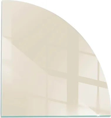 Produktbild von Farbe Beige – Glasbodenplatte für – Kaminofen – Kaminplatte Glas – Schutzglas – Funkenschutzplatte –Glasbodenplatte Feuerfeste – Hitzeschutzplatte – Bodenschutz aus Glas – 1/4 100x100 cm